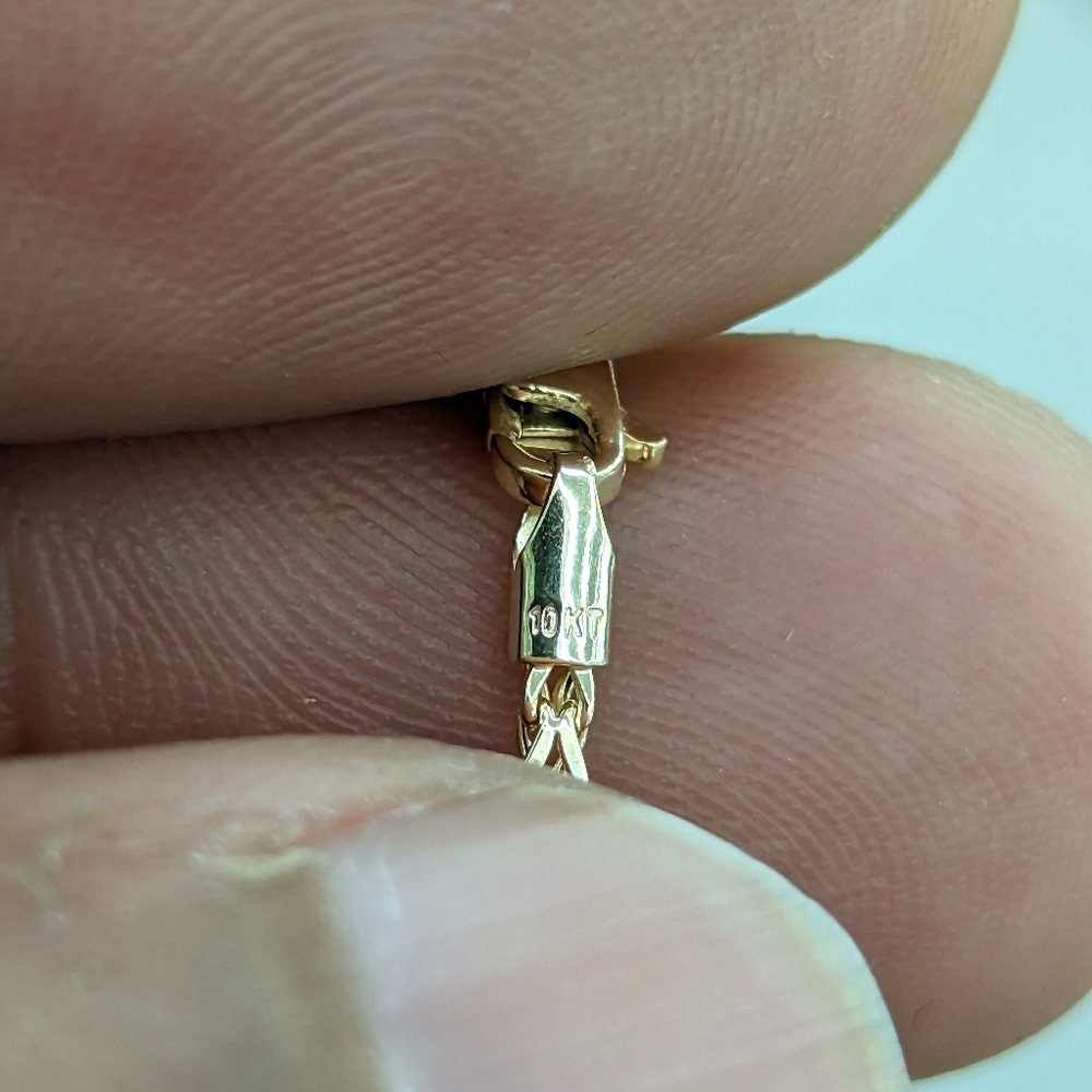 10kt Real Gold Franco Chain 1.5mm 20 Inch - Picture 8 of 10